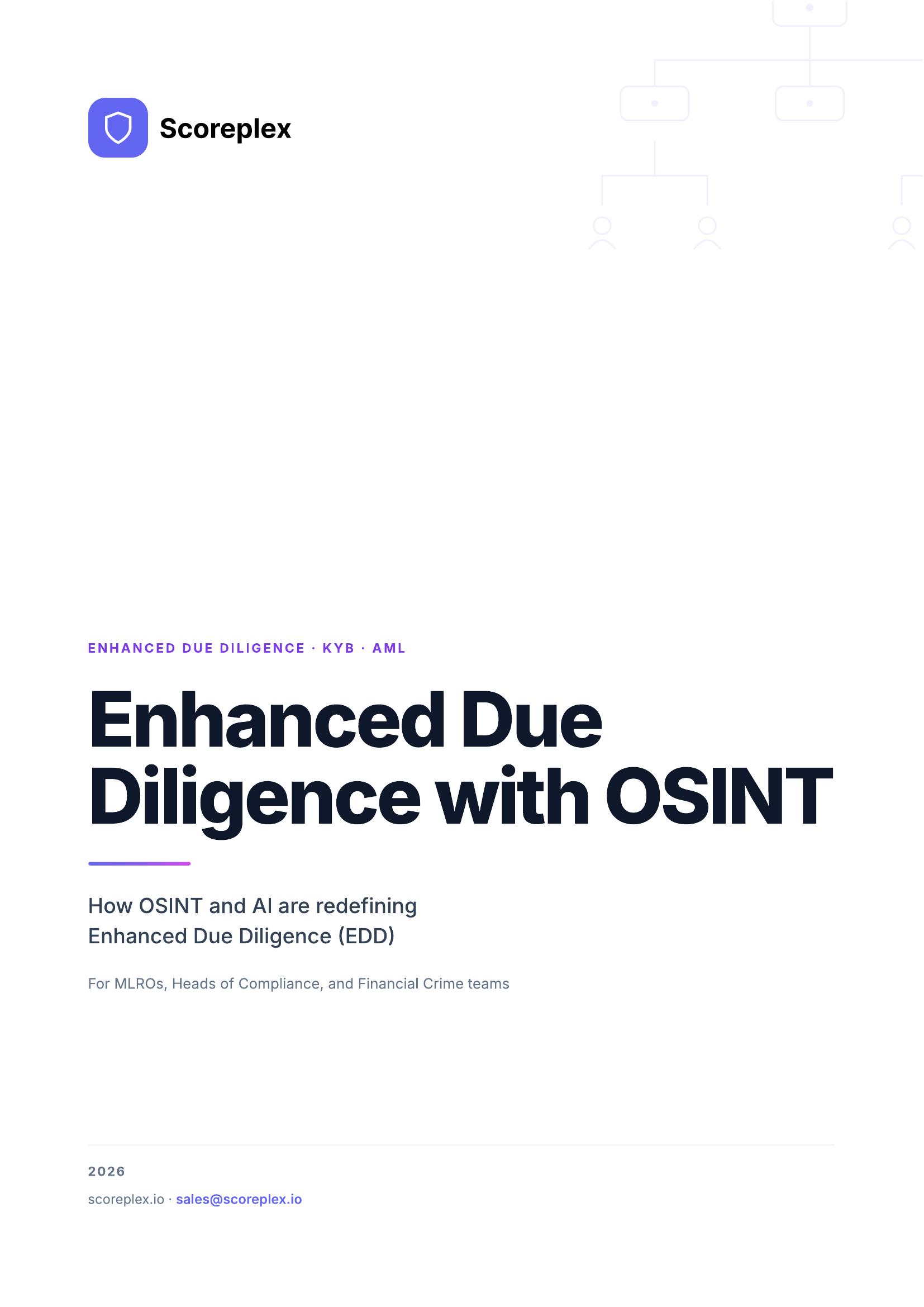 Enhanced Due Diligence with OSINT — White Paper cover